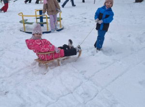 Zimowe zabawy w grupie "Biedroneczki"